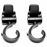 山の奥 ベビーカー フック ベビーカー荷物フックにも 自転車のハンドルやスーツケースにも使える おすすめマルチフック 360度回転 マジックテープ式 2枚