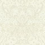 York Wallcoverings ve7060 Patina Vie Zaraダマスク壁紙、Beiges