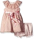 ローラアシュレイ ベビー ラッフル レースワンピース Baby Girls' Party Ruffle Collar Dress 12M [並行輸入品]