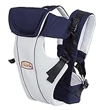 「ノーブランド品」ベビー用品　ベビーキャリア　抱っこひも　ベビービョルン　多機能　通気性抜群　調節可能　コットン　赤ちゃん　多色選択　ブルー