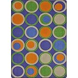 Joy Carpets Kid Essentials Circle Back Teen Area Rugs 129-Inch by 158-Inch by 0.36-Inch Violet [並行輸入