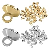 ビーズ キャップ ペンダント 4mm ゴールド*50個+シルバー*50個 ペンダントパーツ カン付き 丸ヒートン 接合金具 アクセサリー ピンなし 金具 ハンドメイド 手芸 クラフト DIY