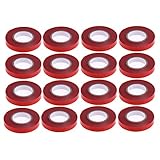 k-outdoor 20pcs 農業テープツール 園芸用紙テープ オリジナルテープ 結束テープ 園芸用 誘引 結束機 荷締機 農園 家庭菜園 果樹用 (レッド)