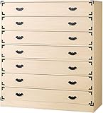 ＜匠木工＞総桐金飾り衣装たんす　7段