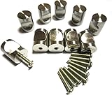 きれい つかみやすい ツマミ 取手 とって 家具 収納 木箱 キャビネット つまみ シルバー 10個セット ネジ付き (シルバー)