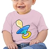 かわいい 子供 可愛い 赤ちゃんのおしゃぶり 半袖シャツ タイツ Pink Size 18 Months