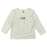 chocola(ショコラ) ガーゼ天竺ドット総柄長袖Tシャツ 120cm/キナリ NO.CH-1411-13025