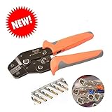 IWISS Dupont Professional Pin Compression Ratcheting Modular Insulated Terminal Crimper Pin Crimping