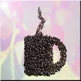 Rikki Knight Coffee Beans Mugデザインアートセラミックタイル4 by 4インチ、