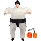 [Socpuro] 力士 コスプレ 相撲コスチューム３点セット 着ぐるみ 空気充填 相撲 膨張式 おもしろ仮装 身長150-200CM イベント 文化祭 パフォーマンス道具