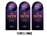不二ラテックス スキン プレミアムプラス 5個×3箱 SKYN コンドーム スティックローション付き