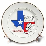 フローレンユーモア – Do Not Mess With Texas – プレート 8-Inch cp_52342_1