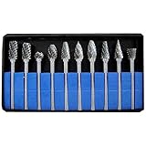 MIRAIS 超硬タングステンでゴリゴリ削れる タングステン製 リューター ビット 10本セット (3mm軸 刃幅6ｍｍ) MR-WRBS10