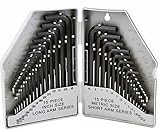 Generic。。Llen Wrenc 30pcコンボOmbo HexキーレンチセットN Wren SAE / MM Long / Short SAE / MM六角キーAllen TアームNeアーム新