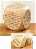 Youth Childrens Catholic Gift Learning Toy Large 2 1/4" Wood Original Our Father Prayer Cube by Auto