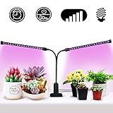 植物育成ライト、2018最新モデルのタイミング機能植物ｌｅｄ、植物ライト、USB ダブルチュープ、360°角度及び高さ調整可能、クリップ式、タッチスイッチの強度変換・自由に調整可、ガーデン温室、オフィ