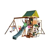 Big Backyard Brightside木製スイングSet by KidKraft