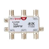 マスプロ電工:4K・8K衛星放送 3224MHz対応 5分配器(1端子電流通過型) 型式:5SPFW