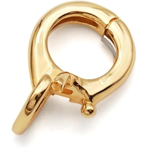 Amazon.co.jp: [ルビイ] イエローゴールド K18 甲丸バチカン 口