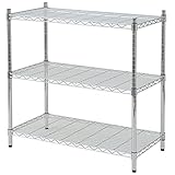 山善(YAMAZEN) スチールラック（幅90奥45）3段 メタルシェルフ SR-9093J