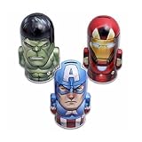 Marvel Character Molded Saving Bank ( 3つのセット) : Iron Man , Hulk , Captain America