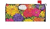 TolandホームガーデンDizzy Dahlias Decorativeメールボックスカバー