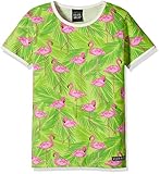 【Villervalla】 ヴィッレヴァッラ  Tシャツ アニマルプリント フラミンゴ FLAMINGO 110 みどり 113CX