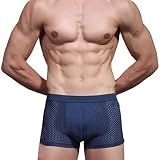 Creazyメンズ下着セクシーな竹繊維ボクサーブリーフ通気性Underpants