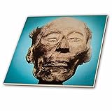 3drose Scenes from the Pastマジックランタン – Mummified Head of King Ramses the Greatヴィンテージマジックランタン – タイル 8-