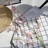 inverlee 1pcs人工花Oncidium Orchid胡蝶蘭花柄フェイク花ウェディングブライダルブーケDIYホームガーデン装飾 as show