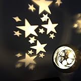 LED novelty waterproof Projection Spotlight Star Porjector for Indoor Outdoor Decor (Warm White) [並行
