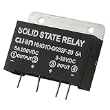 TOOGOO ヒートシンク入力 3-32V DC 出力 5A 200V DC PCBマウント　ヒートシンク　SSRソリッドステートリレー