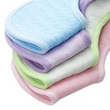 GOGO Reversible Baby Bibs Strappy Style Dribble Bibs - 4 Pcs/Pack-Assorted