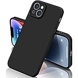 iphone14ケース シリコン 耐衝撃 さらさら手触り 傷付き防止 超軽量 マット質感 指紋防止 レンズ保護 ワイヤレス充電 アイフォン14 カバー(黒)