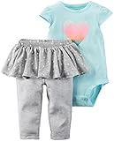 カーターズ Carter's ロンパース ボディスーツ 半袖 & チュチュ付き パンツ 綿100% 2点セット 2-Piece Bodysuit & Tutu Pant Set NB (50-55cm