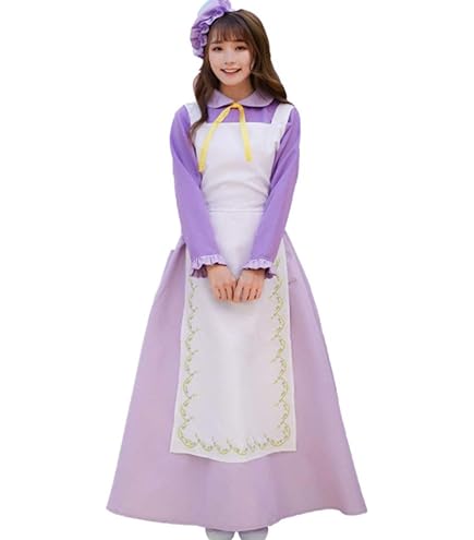 ハロウィン　コスプレ　ポット夫人 Amazon.co.jp: 美女と野獣 ポット夫人コスプレ衣装4点セット メイド