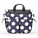 Diaper Bag by Cyanb Tote and Shoulder Bag Big Dot Dark Blue [並行輸入品]