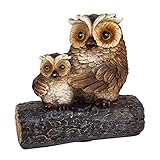 ガーデン オブジェ・置物 （LOGオウル・親子） FQL0020
