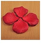 120 PCSレッド花びらウェディングパーティーの装飾のためにシルクローズフラワーの花びら