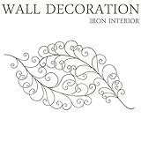 アイアン壁飾り ウォールデコレーション 壁掛け インテリア 葉 アイアンウォールデコリーフ ウォールオーナメント アートパネル インテリア雑貨 ディスプレイ 玄関 アンティーク おしゃれ