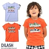 (ディラッシュ)DILASH 初夏'15 スニーカープリント半袖Tシャツ 80 サックス