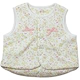 《秋冬春対応》(日本製) Pample Mousse(パンプルムース) 接結小花ちょうちょプリント胴着 50cm~70cm/OW NO.DP-73513