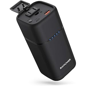 ポータブル電源 RAVPower 20000mAh 大容量 80W AC出力 モバイルバッテリー PD 30W 超急速充…