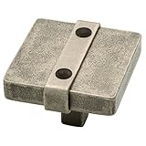Liberty 65177PI 1-1/2-Inch Iron Craft Riveted Square Cabinet Hardware Knob Liberty [並行輸入品]