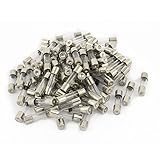 DealMux 250V 5A 5ミリメートルのXの20ミリメートル透明な即効速断型ガラス管ヒューズの100pcs