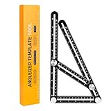 winzwonテンプレートツール角度測定ルーラー調節可能なアップグレードフルメタルマルチアングル測定ツールfor Craftsman、Builder、大工、Architect Engineerまたは、