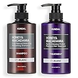 【KUNDAL/クンダル】シャンプー トリートメント セット(各500ml・ボトル) #ブラン #ハニー＆マカダミア #ネイチャー #弱酸性 #保湿 #香水シャンプー #香水トリートメント