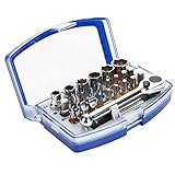 LESOLEIL 精密ドライバービット ソケットビット 工具 ツールセット レンチアクセサリーセット 24本入