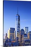 Maurizio relliniプレミアムシックラップキャンバス壁アート印刷題名ニューヨーク市、Manhattan、One World Trade Center 24" x 36" 2439568_2