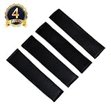 o-best 4パックカーシート安全シートベルトショルダー保護ストラップベルトクッションパッドソフトヘッドレストネックサポート枕カバー大人ユース子供幼児のため ブラック O-Best